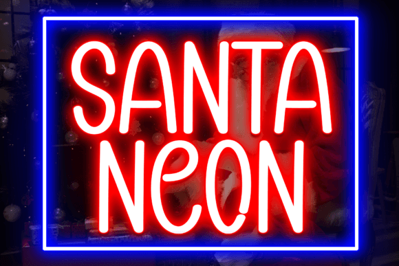 Brighten Your Designs with the Santa Neon Typeface