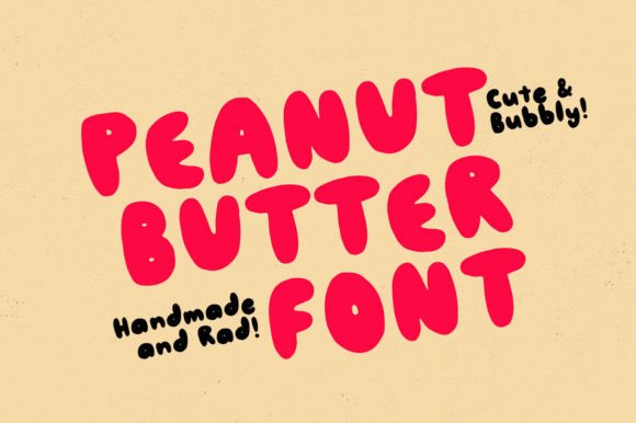 Discovering the Charm of Peanut Butter Font