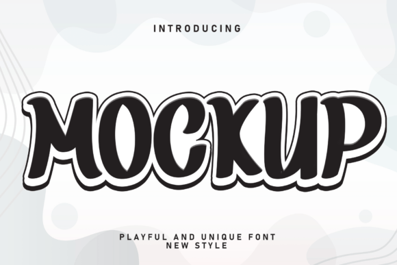 Mockup: A Bold Display Font for Eye-Catching Designs