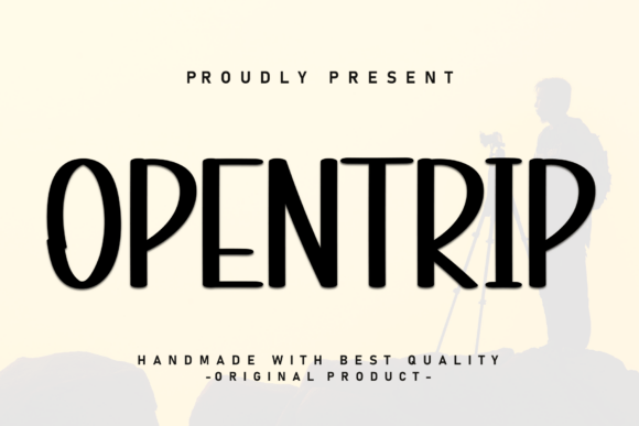 Opentrip: A Bold Modern Font for Striking Visuals