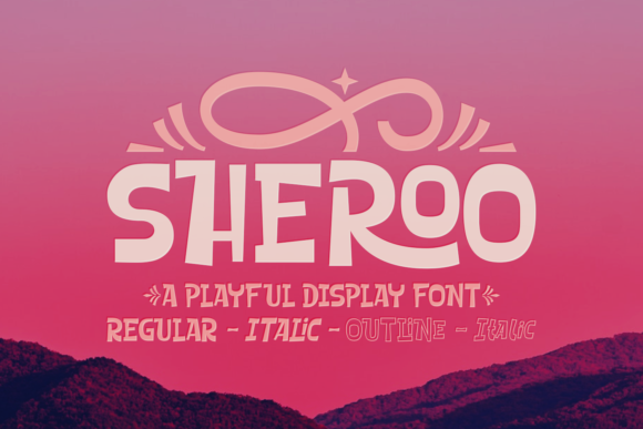 Sheroo: A Playful Display Font for Eye-Catching Designs