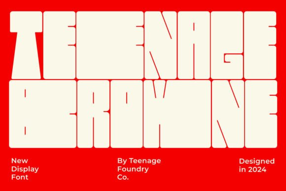 Teenage Browne: A Modern Typeface for Bold Visual Statements
