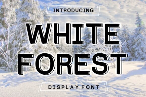 White Forest: A Bold Display Font for Dynamic Designs